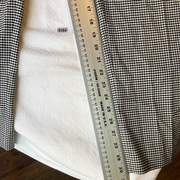 Lane Bryant Women Pants size 22 Regular US Black & White Straight Leg Mid Rise - Picture 4 of 9